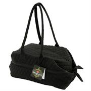 Knitting Quilted Carry All Bag, Black